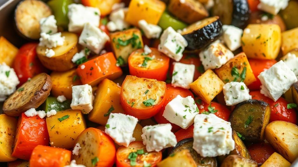 Pieczone warzywa z fetą i ziołami, kiedy obiad ma być szybki, a nie byle jaki